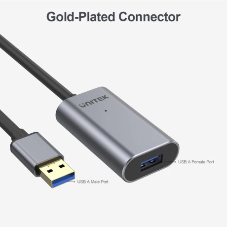 UNITEK USB3.0 UZATMA KABLOSU 10MT PREMIUM CHIPSET (Y-3005)