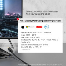 UNITEK MINI DISPLAYPORT TO HDMI DÖNÜŞTÜRÜCÜ 2MT 4K 30Hz (V1152A) 