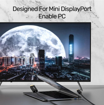 UNITEK MINI DISPLAYPORT TO HDMI DÖNÜŞTÜRÜCÜ 2MT 4K 30Hz (V1152A) 
