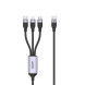 UNITEK TYPE-C 3in1 HIZLI ŞARJ KABLOSU 1.5MT 20W MICRO USB, TYPE-C, LIGHTNING (C14101AGY01-1.5M)