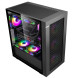 SEGOTEP Endura 1 Siyah 750W 80+ Bronze PCIE 5.0 Mid Tower Kasa (Rainbow Fan)