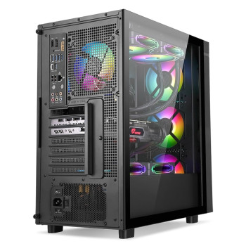 SEGOTEP Endura 1 Siyah 750W 80+ Bronze PCIE 5.0 Mid Tower Kasa (Rainbow Fan)