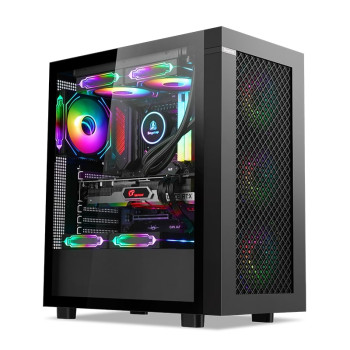 SEGOTEP Endura 1 Siyah 750W 80+ Bronze PCIE 5.0 Mid Tower Kasa (Rainbow Fan)