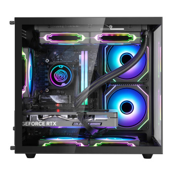 SEGOTEP Brave W1 Siyah 650W 80+ Midi Tower Kasa  (Rainbow Fan)
