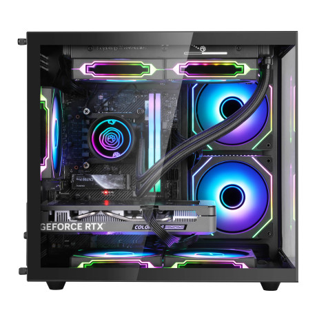 SEGOTEP Brave W1 Siyah 650W 80+ Midi Tower Kasa  (Rainbow Fan)