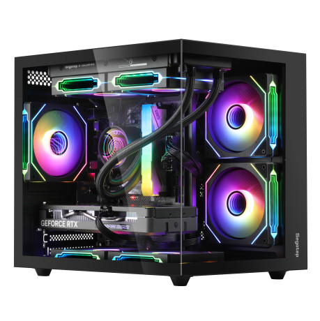 SEGOTEP Brave W1 Siyah 650W 80+ Midi Tower Kasa  (Rainbow Fan)