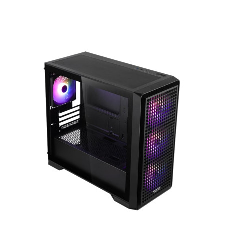 SEGOTEP Radiant Siyah 750W 80+ Bronze PCIE 5.0 Mid Tower Kasa (Rainbow Fan)