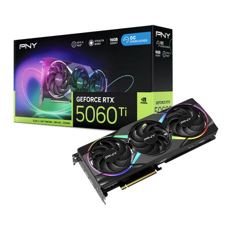 PNY RTX5060Ti 16GB ARGB OC GDDR7 128bit (VCG5060T16TFXXPB1-O)