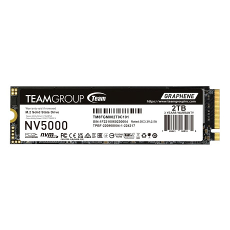 Team NV500 2TB 5000/3000MB/s PCIE NVMe M.2 SSD Disk (TM8FGM002T0C101)