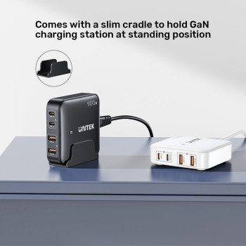 Unitek 100W Masaüstü Şarj İstasyonu Siyah (P1229ABK)